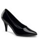 Lak pumps met lage hak | Basis pumps in zwart lak | Silhouette Schoenen