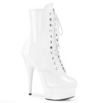 2328-50-006 – witte lak enkellaars met naaldhak en veters voor