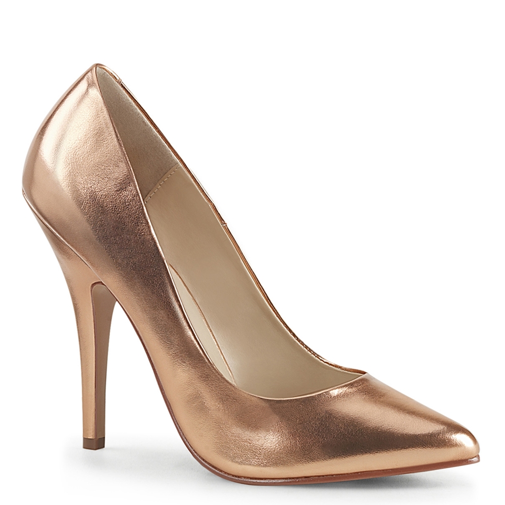 Klassieke pumps met naaldhak in champagne of rosegold | Silhouette