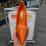Goedkope oranje pumps maat 35 en 41 | Oranje pumps met hoge hak