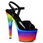 2728-99-036 – Regenbooghakken die reageren in blacklight Pleaser hakken regenboog (2)