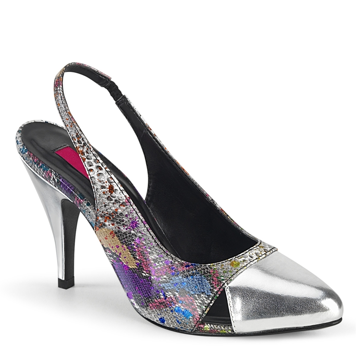 Slingback pumps met hak in grote maten | Silhouette