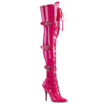 Zwart Leder 10,5 cm LEGEND-8868 overknee laarzen met hakken