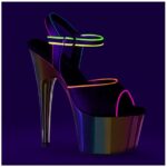 2728-99-037 – Rainbow heels die reageren in blacklight