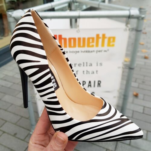 Pumps met hoge hak en zebraprint | Zebra pumps met hak