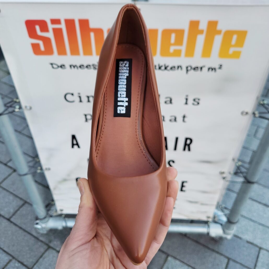 ANUFER Dames Ballerina's Vierkante Teen Microvezel Leer Aantrekken Jurk Pumps Schoenen Abrikoos Octrooi SN0707127 EU40