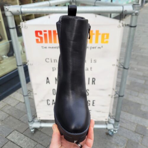Zwarte chelsea boots met blokhak | Chelsea boots met brede hak