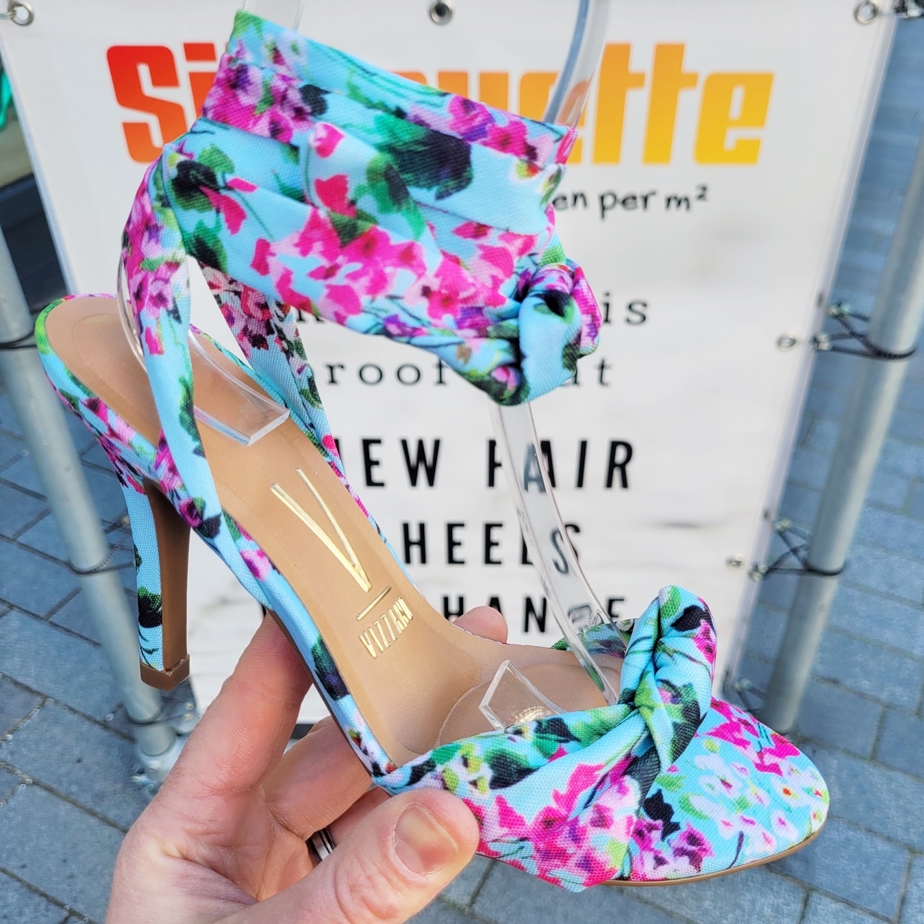 Mintgroene sandaaltjes met hak | Silhouette x Vizzano