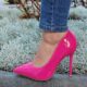 Vizzano fuchsia roze lak pumps met 10 cm naaldhak | Felroze lakpumps met 10 cm hak