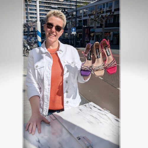 Strass blokhak sandalen voor smalle voeten