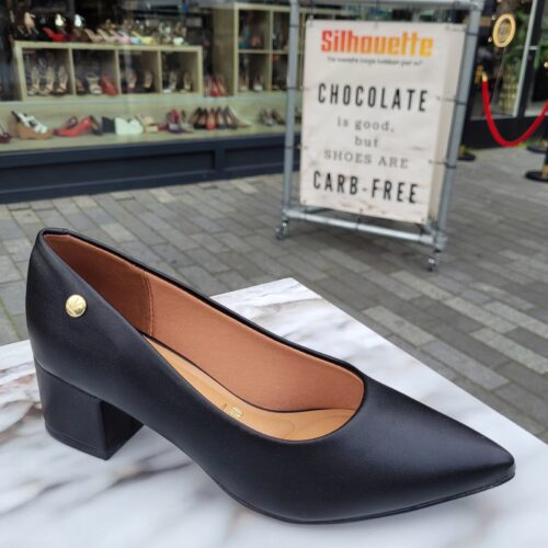Zwarte vizzano pump met 5 cm hak