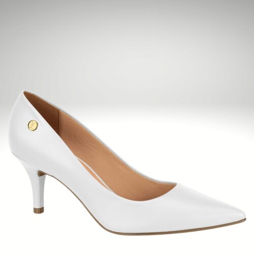 Witte pumps met lage dunne hakken | Silhouette x Vizzano