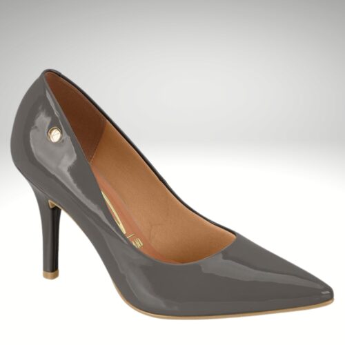 Grijze Vizzano pumps met 9 cm hak