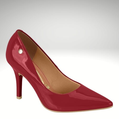 Bordeauxrode vizzano pumps met 9 cm hak | Comfortabele wijnrode pumps met naaldhak