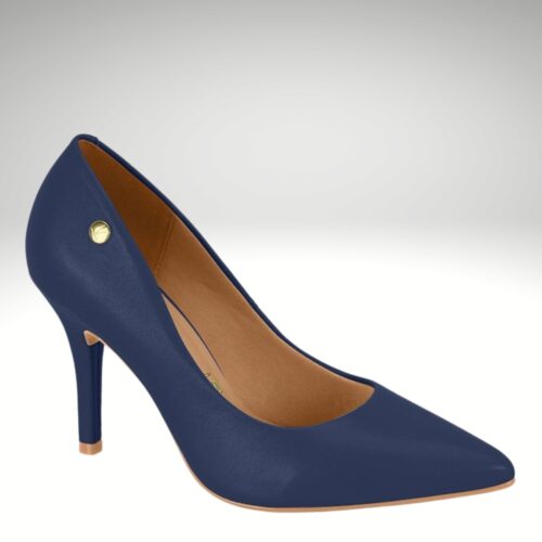 Blauwe vizzano pumps met 9 cm hak | Comfortabele blauwe pumps met naaldhak