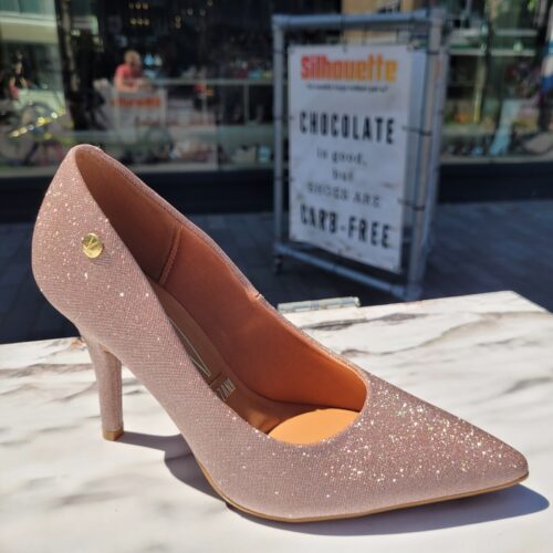 Rosegold pumps met 9 cm hak | Vizzano x Silhouette