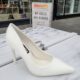 Witte 10 centimeter hakken | Mat witte pumps met 10 cm naaldhak