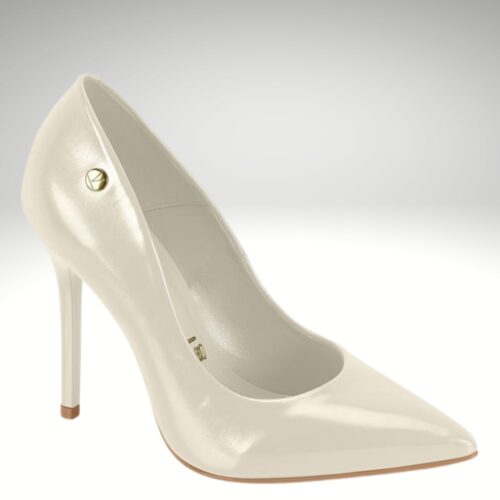 Trouwpumps met hoge naaldhakken in ivoor wit | Ivoorwitte pumps met hoge naaldhak