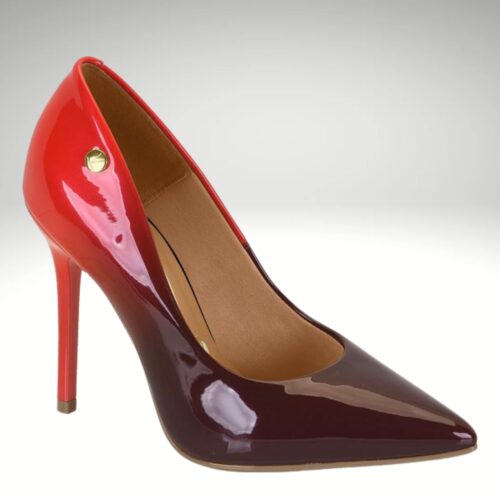 Rode Vizzano ombre pumps met 10 cm hak | Vizzano two tone hakken in rood