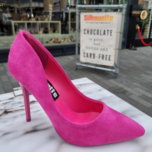 Fuchsia roze hoge hakken | Silhouette