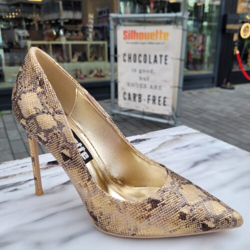 Stiletto pumps met slangenprint | Silhouette