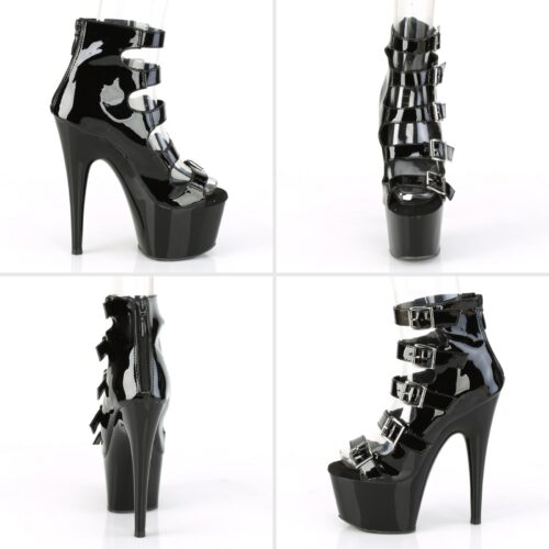 Pleaser gladiator sandalen met hoge hak | Gladiator hakken met plateau