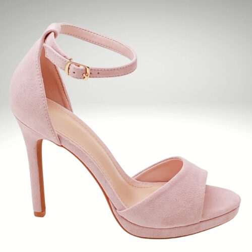 Babyroze suede hakken | Silhouette